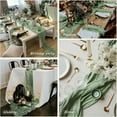 thumbnail image 4 of Table Runner Boho Gauze Table Runner 40x270cm Romantic Table Runner for Wedding Bridal Shower Birthday Party, 4 of 13