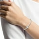 thumbnail image 4 of Pulsera de plata chapada en cobre blanco de 18cm, colgante de moda, 4 of 8