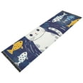 thumbnail image 2 of Cute Cat with Fish Bedroom Runner Rug 2'x 6' Non Slip Carpet Indoor Home Area Rug Living Room, 2 of 8