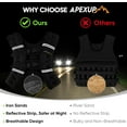 thumbnail image 5 of Weighted Vest for Men and Women, 15lbs Weight Vest for Workout Equipment, 5 of 7