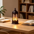 thumbnail image 3 of Halloween Decorations Savings, Tarmeek LED Hexagonal Candle Lantern, Black Metal Decor Vintage-Inspired Hanging Light with Warm Ambient Glow for Indoor Outdoor Use, LED Candle Included, 3 of 7