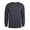 Basic Charcoal, variant on SLM Men’s 100% Cotton Thermal Top Waffle Knit Henley Undershirt