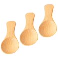 thumbnail image 1 of Cucharas para té, leche y sal, 3 unidades, para niños, café, cucharadita, utensilios de cocina, para niños y bebés, de haya, 1 of 6