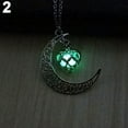 thumbnail image 6 of AYYUFE Moon Hollow Love Heart Glowing Turquoise Necklace Halloweens, 6 of 7