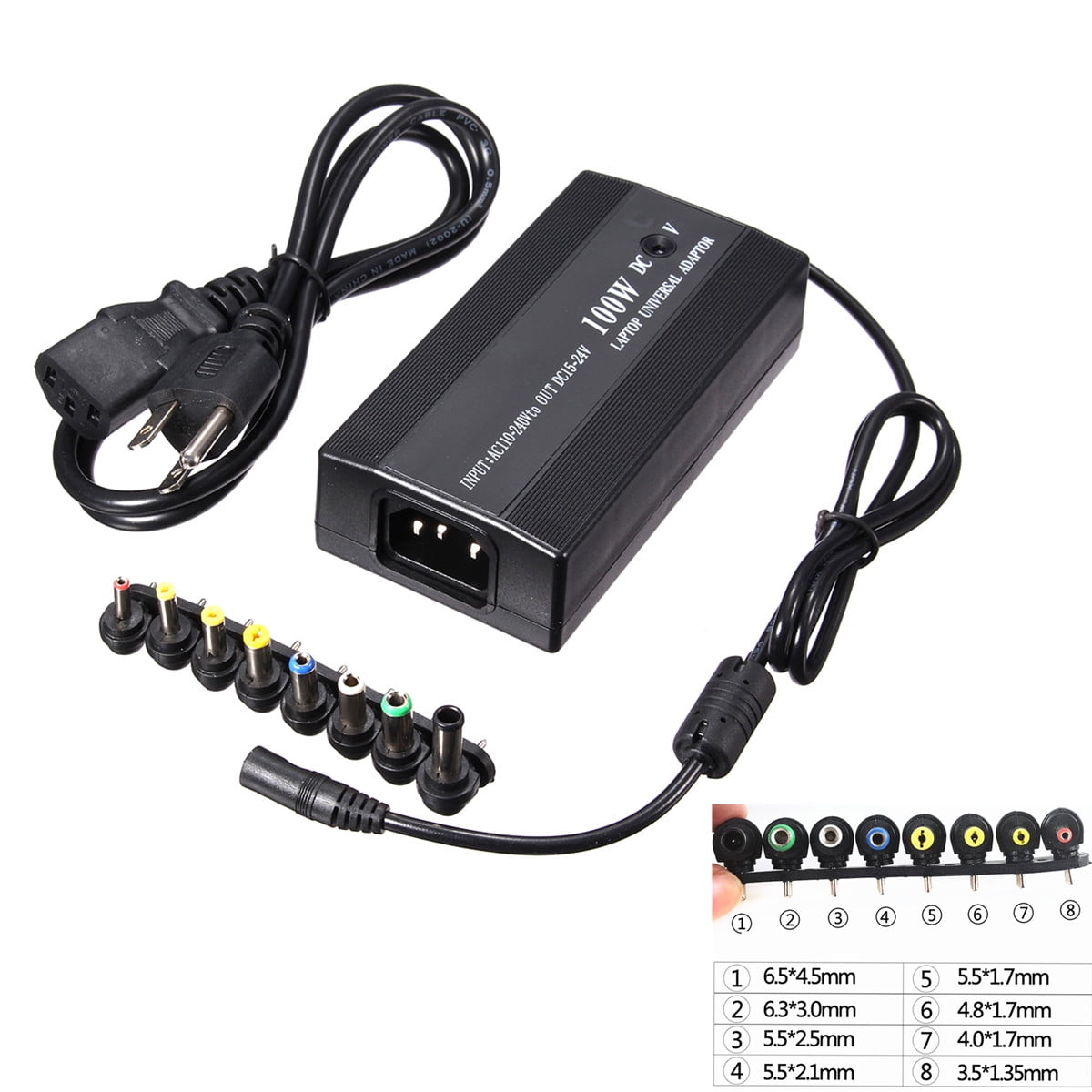 1Set 6 Pcs Universal ACDC Power Plug Charger Tip Adapter 500+ Wireless favourite USB keyboard replacement for AMIGA