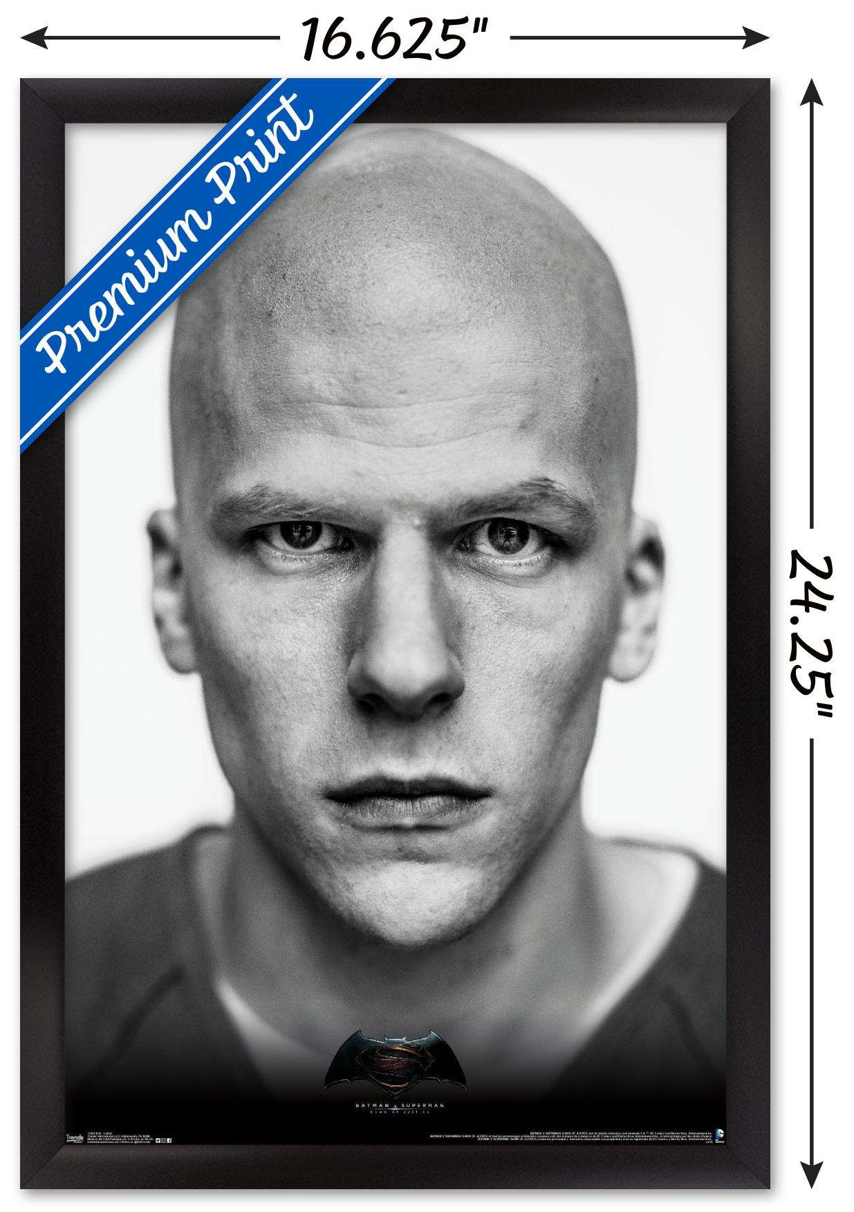 DC Comics Movie - Batman v Superman - Luthor Wall Poster, 14.725" x 22.375", Framed