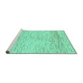 thumbnail image 2 of Ahgly Company Machine Washable Indoor Rectangle Abstract Turquoise Blue Modern Area Rugs, 4' x 6', 2 of 4