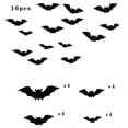 thumbnail image 2 of Halloween Black Lace Lamp Shade Cover,Spider Web Bat Pattern,16 Pcs 3D Bat Wall Stickers Set for Indoor Home Party Fireplace Halloween Decor, 2 of 5