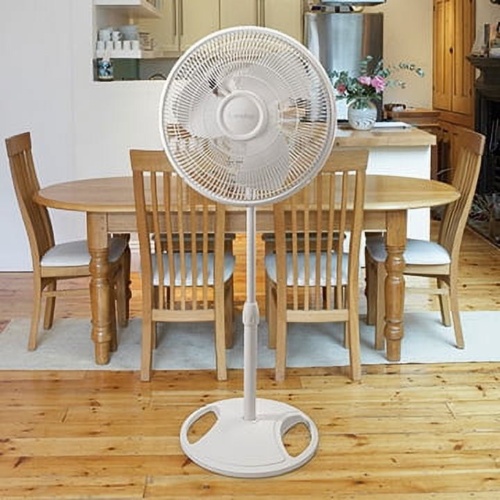 Lasko 16 Oscillating 3-Speed Pedestal Fan, S16200, White - Walmart.com