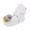 White, variant on Toddler Winter Slippers Christmas Booties Soft Baby Santa Winter Warm Slippers Snow Boots Crib Shoes Anti-slip House Slippers (White,6-9 Months)