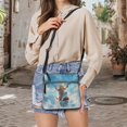 thumbnail image 5 of Kuiaobaty Cat Shark Print Crossbody bag for Women, Roomy Multi Pockets Vegan Leather Shoulder Handbag Crossbody, Large Capacity Messenger Purse with Adjustable Strap for Travel, 5 of 7