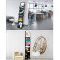 thumbnail image 3 of Revistero QWORK Plegable 36x25x132 cm 4 Bolsillos Negro, 3 of 8