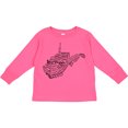 thumbnail image 3 of Inktastic West Virginia State Word Salad Boys or Girls Long Sleeve Toddler T-Shirt, 3 of 5