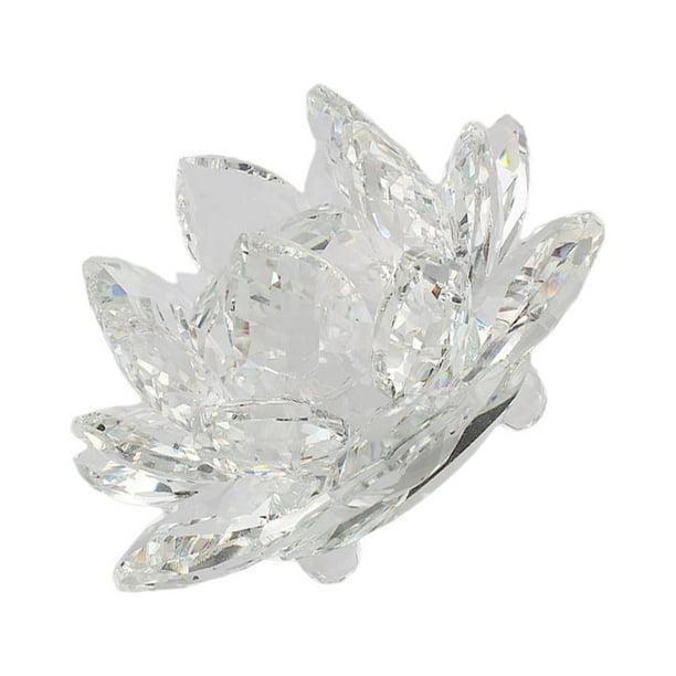 Advancent Cristal fino Flor de loto Piedras naturales Minerales Cristales Flores Adornos decorativos Recuerdos de boda Type3 NO3