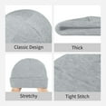 thumbnail image 4 of ZICANCN Vintage Map Rose Skull Knit Beanie Hat, Winter Cap Soft Warm Classic Hats for Men Women, Gray, 4 of 8