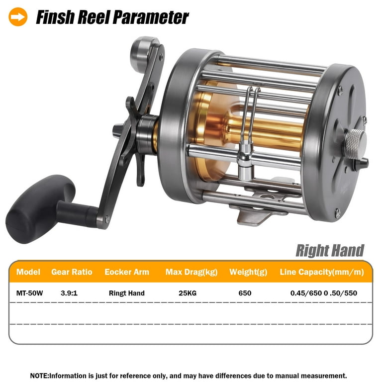 SAMOLLA Trolling Fishing Reel 50W Series Stainless Steel Main Body, Aluminum Spool, Alarm Button Brake Force Adjustment Deep Sea SAMOLLA Trolling Fishing Reel 50W Series Stainless Steel Main Body, Aluminum Spool, Alarm Button Brake Force Adjustment Deep Sea
