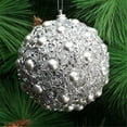 thumbnail image 2 of Adorno navideño en forma de árbol de 8 cm con pedrería, adornos brillantes y decoración navideña para colgar., 2 of 3