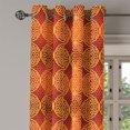 thumbnail image 3 of Ambesonne Victorian Grommet Curtain, Flower Medieval Tones, 50" x 54", Mustard Orange, 3 of 6