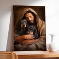 thumbnail image 3 of Blackand Tan Coonhound Dog Wall Art, Funny Animal Canvas Wall Decor for Bedroom, Printed And Stretched On Wooden Frame, Ready To Hang, Nursery, Living Room Decor 12x18 inch, 3 of 5