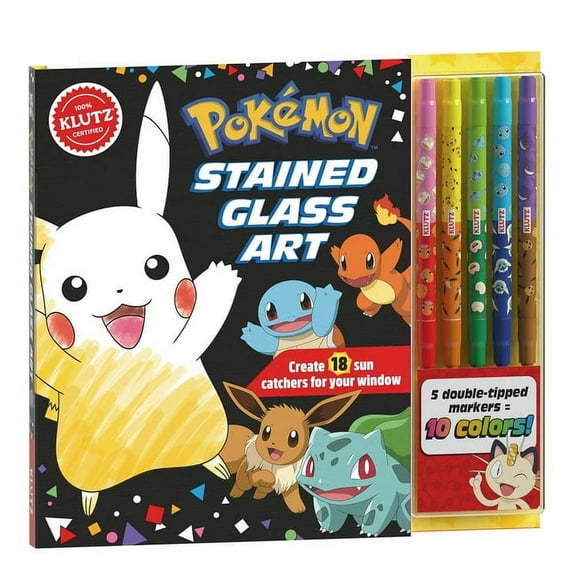 Pokemon Stained Glass Art, (Hardcover)
