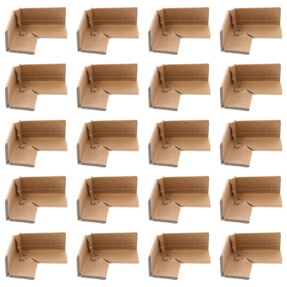 Shisuyan Three-sided Buckle Design 20Pcs Corner Protectors for Furniture Door Panels Moving Storage 6.29X1.57X0.12in