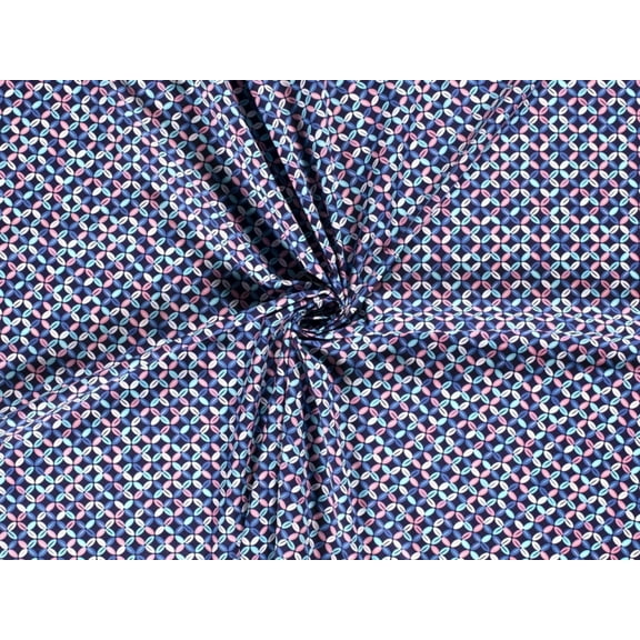 Minerva 100% Cotton Poplin Fabric Navy - per yard