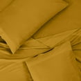 thumbnail image 5 of ROYALE LINENS 300 Thread Count 100% Long Staple Combed Cotton Sheet Set - 3 Piece Twin Bed Sheets - 1 Fitted, 1 Flat & Pillow case -Soft Cool & Crisp Sheet Set (Twin, Mustard), 5 of 10