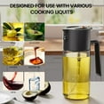 thumbnail image 5 of Fusion Oil Sprayer for Cooking, 2025 Large Advanced Olive Oil Dispenser Bottle,500ml/17oz Glass Olive Oil Sprayer,2 in 1 Even Spray with Portion Control for Kitchen, Air Fryer, Salad, BBQ - Black, 5 of 9