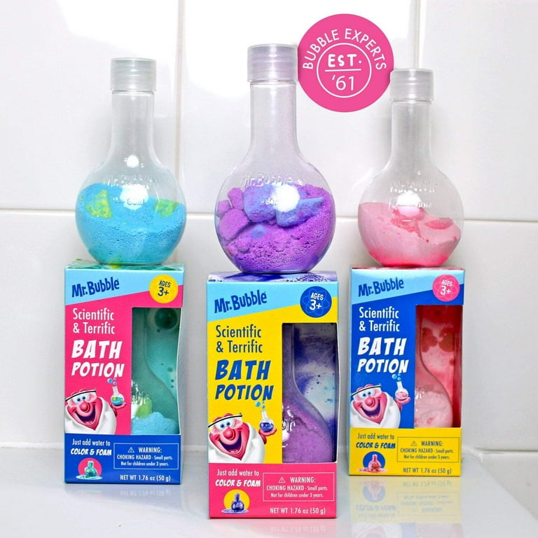 Mr. Bubble Fun & Scientific Bath Potion for Kids, Non-Toxic Mr. Bubble Fun & Scientific Bath Potion for Kids, Non-Toxic