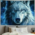 thumbnail image 2 of BCIIG Blue Galaxy Wolf Tapestry Wall Hanging Art Deco Tapestries for Bedroom Living Room Dorm, 2 of 6