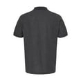 thumbnail image 7 of Tultex Men’s Sport Pique Polo, Short Sleeve, 50/50 Cotton-Polyester, Heather Charcoal, 1-Pack, S-2XL, 7 of 7