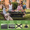 thumbnail image 5 of LET'S CAMP Mesa plegable para acampar, mesa portátil de aluminio enrollable para picnic con altura ajustable, gran bolsa de almacenamiento y transporte para picnic, camping, barbacoa, fiesta, patio tr, 5 of 5