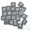 TUIBELYN 100 Wood Letter Tiles for Crafts & Spelling Wooden Pendants