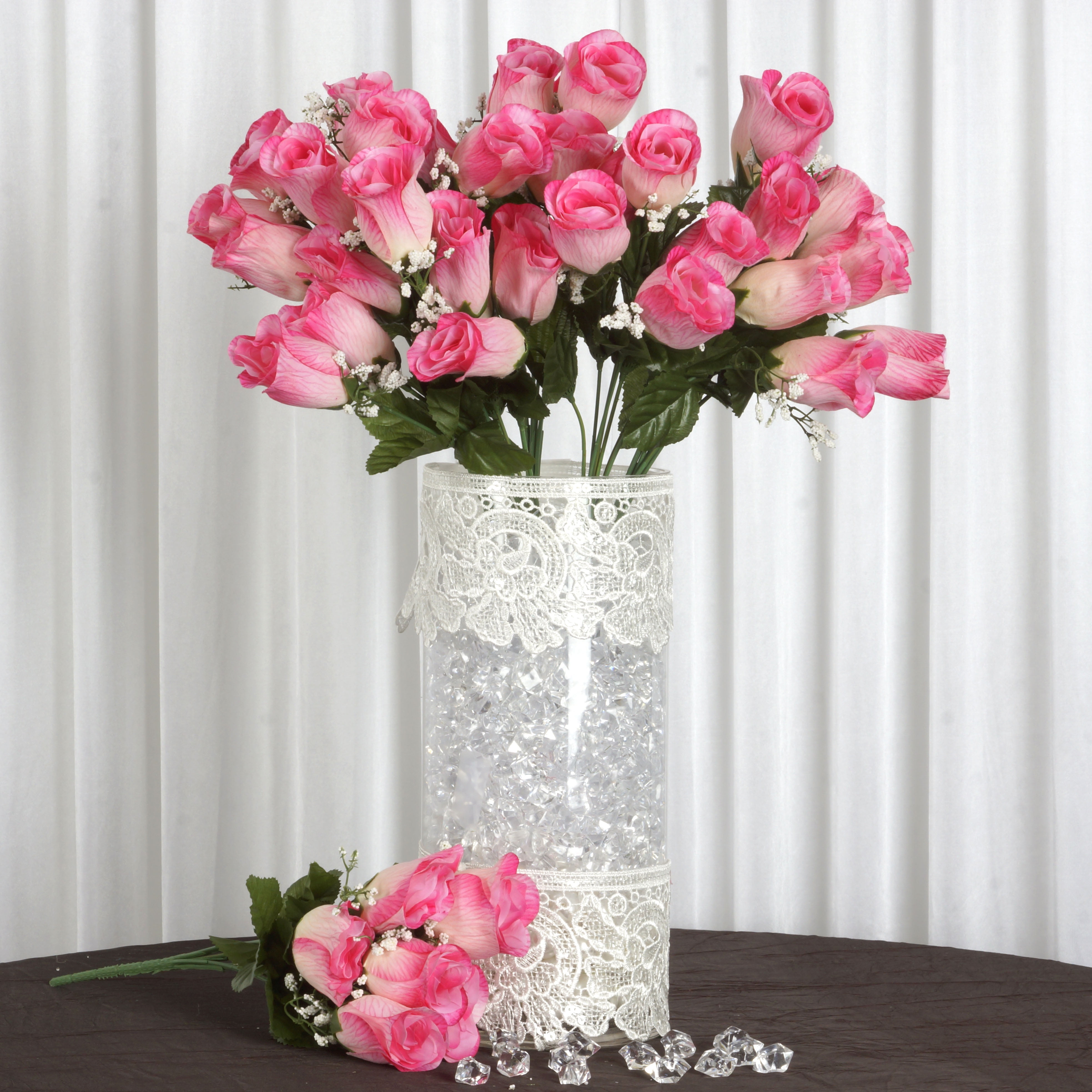 Efavormart 84 Pk Velvet Rose Buds Wedding Flowers Supply Walmart Com Walmart Com