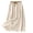 Beige, variant on Women's Cotton Linen Midi Skirt High Waisted A Line Flowy Swing Boho Long Skirts(Black,L)