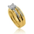 thumbnail image 4 of Midwest Jewellery Diamond Wedding Ring Set 10K Gold Womens Engagement Ring and Wedding Band 1/2ctw, 4 of 4