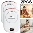 thumbnail image 5 of Ventilador Cuello Ventilador Perezoso Sin Aspas Colgado Alrededor La Cintura Pantalla USB Alta Potencia Viento Pequeño Ventilador Cuello (blanco), 5 of 5