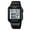 black white, variant on 2025 New Square Military Watch for Men, Waterproof Digital Sports Watch with Stainless Steel Band, Chronograph, Stopwatch for Outdoor, Casual, School