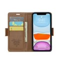thumbnail image 4 of Funda tipo cartera iPhone 11 con cierre magnético, RFID, tarjetero, soporte, carga inalámbrica, 4 of 5