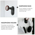 thumbnail image 2 of Wall Mount Headphone Holder Headset Hook Retractable Headphone Holder Rack, 2 of 8