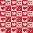 thumbnail image 1 of Ahgly Tapis d'Intérieur Lavable en Machine Carré Transitionnel Rose, 4 Pieds Carré, 1 of 7