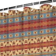 thumbnail image 3 of Waterproof Bohemian Style Striped Art Patetern Shower Curtain 72x72 Inch Boho Style Polyester Unique Shower Curtain for Bathroom Hotel Home Decor with 12 Plastic Hooks, 3 of 5