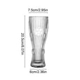thumbnail image 3 of Jarra de cerveza de cristal con diseño de balón de fútbol grabado | Jarra para beber con temática futbolística para aficionados al deporte | Vaso de cristal grueso para cerveza, refrescos y cócteles, 3 of 6