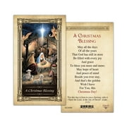 A Christmas Blessing Laminated Prayer Card - Pack of 10
