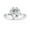 White Gold, variant on Hidden Halo Solitaire Engagement Ring for Women, Center 2.80 Ct Round Cut Lab Grown Diamond Ring In 14K White Gold Over Sterling Silver F-G-H, SI Quality Ring Size-5