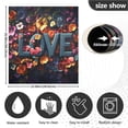thumbnail image 6 of Haosy Dishwasher Magnet Cover Magnetic Fridge Door Cover Home Kitchen Decor Love Made Of Colorful Flowers 23"x 26", 6 of 6