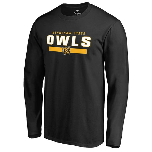 Men's Black Kennesaw State Owls Team Strong Long Sleeve T-Shirt