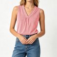 thumbnail image 6 of idosla Boho Tops for Women Teen Girl Trendy Print V Neck Sleeveless Tank Tops Casual Basic Tees Lightweight Shirts Summer Clothes (Red, S), 6 of 6