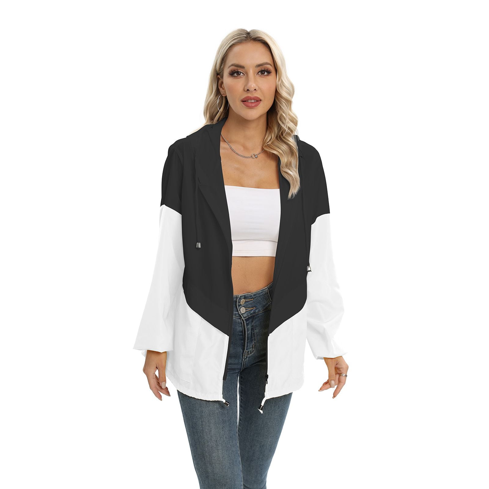 JANDEL Women Spring Thin Jacket, Fashion Waterproof Jacket