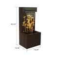 thumbnail image 3 of Hi-Line Gifts 42.5" LED Lighted Bamboo Hollow Carved Outdoor Garden Water Fountain, 3 of 3